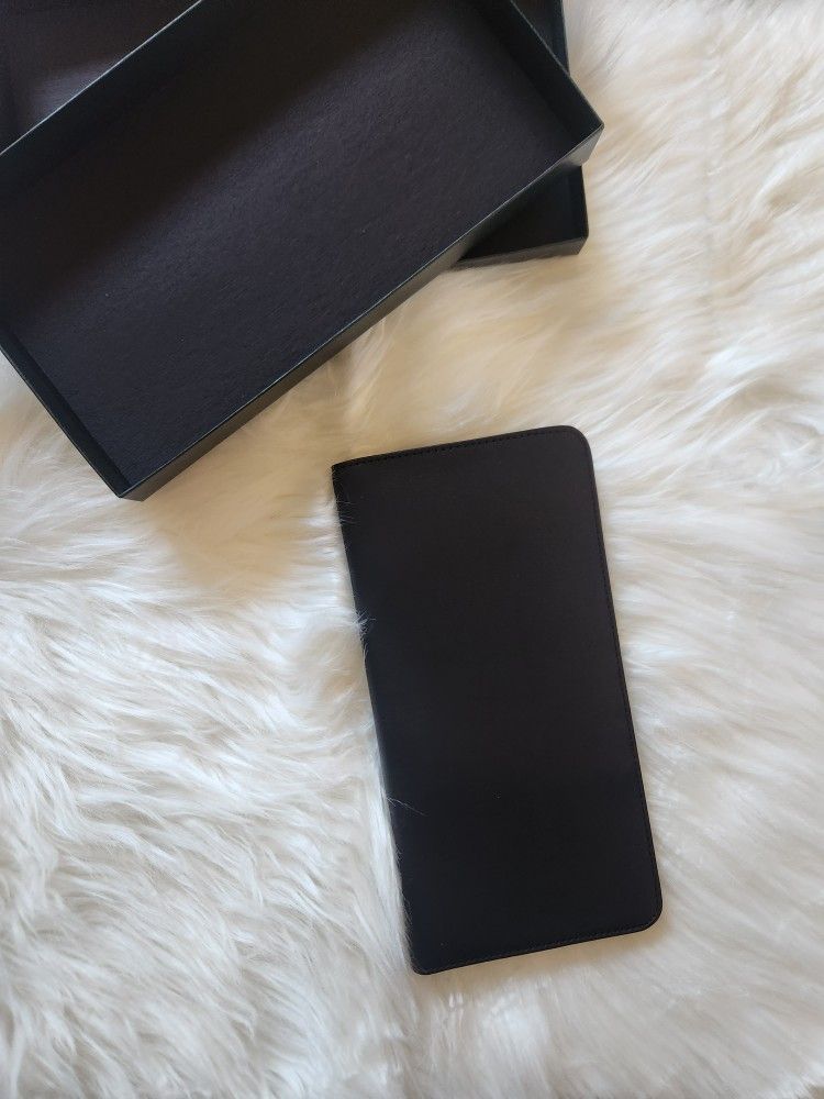 NIB Leather Passport And Boarding Pass Wallet For Travel