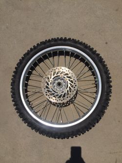 Complete Honda front wheel