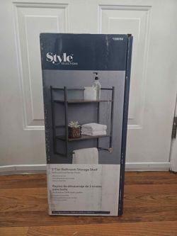 Style Selections 2-Tier Bathroom Storage Shelf