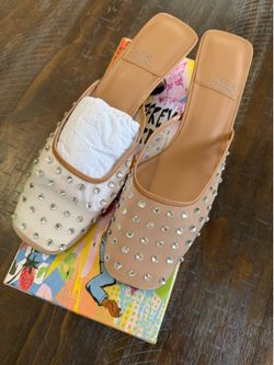 Jeffrey Campbell Mesh Crystal Kitten Heel (size 8 Women’s)