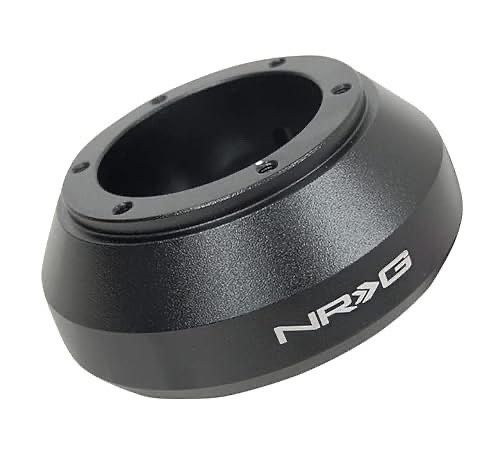 NRG Steering Wheel Quick Release Short Hub Adapter 6 X 70mm Bolt Pattern, Retain Horn & Turn Signals, Black Body