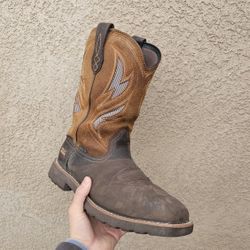 Size 10.5 D Ariat Work Boots Steel Toe