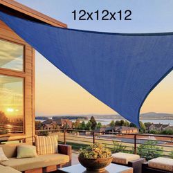 Sun Shade Sail, 12x12x12 Triangle Shades for Outdoor Patio Pergola Cover SunshadeSails UV Blocking Canovas Covers