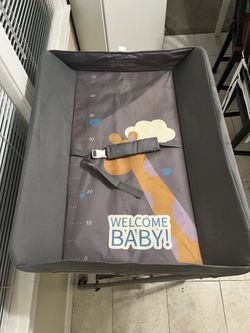 Foldable Changing Table w/ Wheels