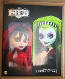 Beetlejuice & Lydia Monster High Skullector Dolls