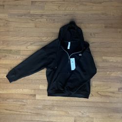 Alo Yoga Black Zip Up Hoodie 