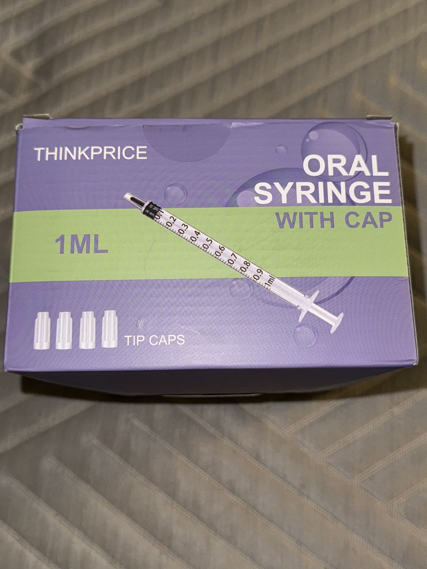 150 Pcs 1ml Syringes with Caps Oral Dispenser