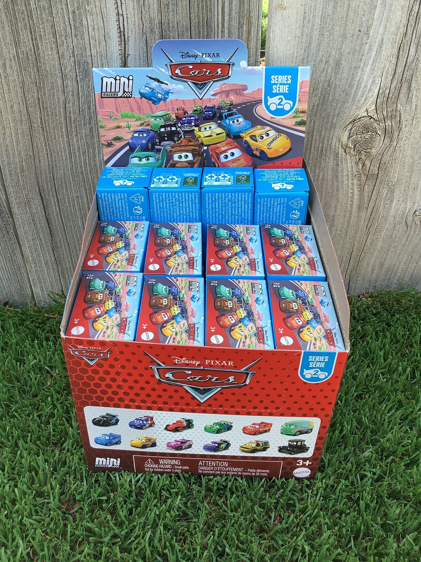 Entire Box Of 36 New Sealed Disney Pixar Mini Metal Racer Cars (VALENCIA) $108