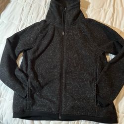 Avia Women's Active Polar Fleece Zip-Up Sweater with Funnel Neck, Sz M(8-10) NEW