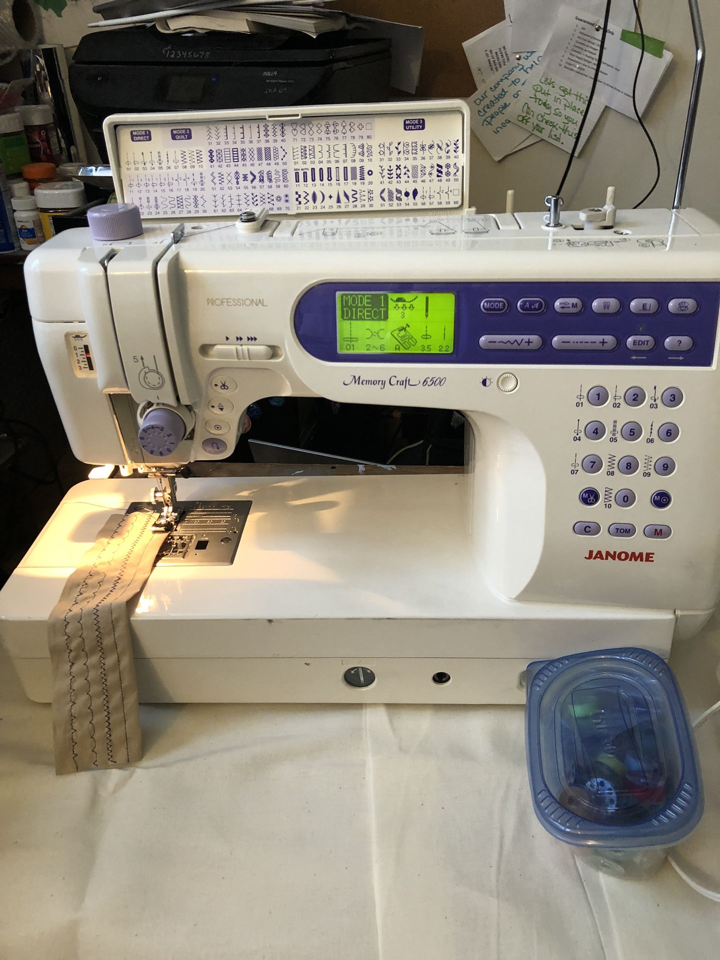 quilting -Janome Memory Craft 6500 Sewing Machine