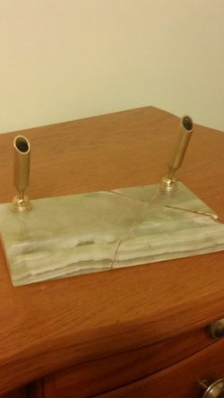 Vintage onix 2 pens holder