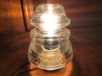 Vintage glass insulator lights