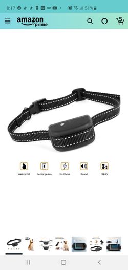 Rechargeable spray bark collar for dogs