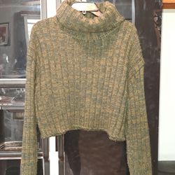 Urban Outfitters Olive Turtleneck Sweater Med