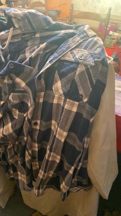 Quicksilver extra large plaid button-down hoodie