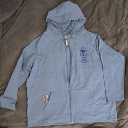 Disney Parks Epcot Remy's Ratatouille Adventure Blue Zip-Up Hoodie Women Sz 1X