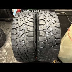 295-70-17 Toyo Open Country R/T Used Tire Pair $130 Free Mounting And Balancing 