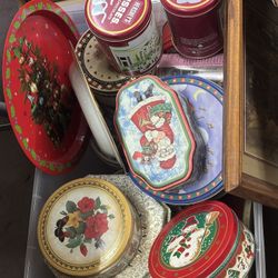 Cookie Tins And Tray