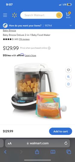 Baby breeza Deluxe 2-1 Baby Food Maker