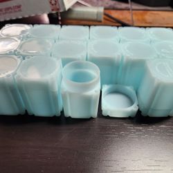 Square Archival Plastic 50 Cent Tubes Lot Of 16