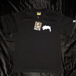 Bape x Stussy Graphic T-Shirt, Black, Sizes S & L