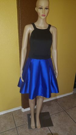 Black and royal blue short dress size 15