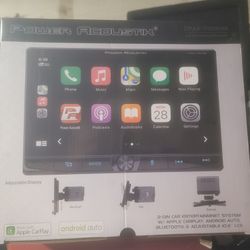 10.6" DOUBLE DIN WITH APPLE CAR PLAY.  BIG SCREEN!