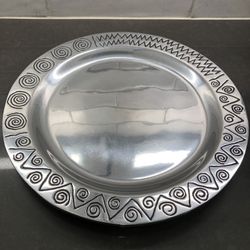 Wilton Armetale Large Round Serving Tray