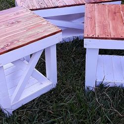 Farmhouse style end tables