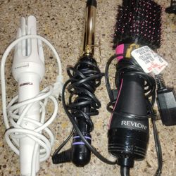 Curl Iron Dryer Hair Brush
