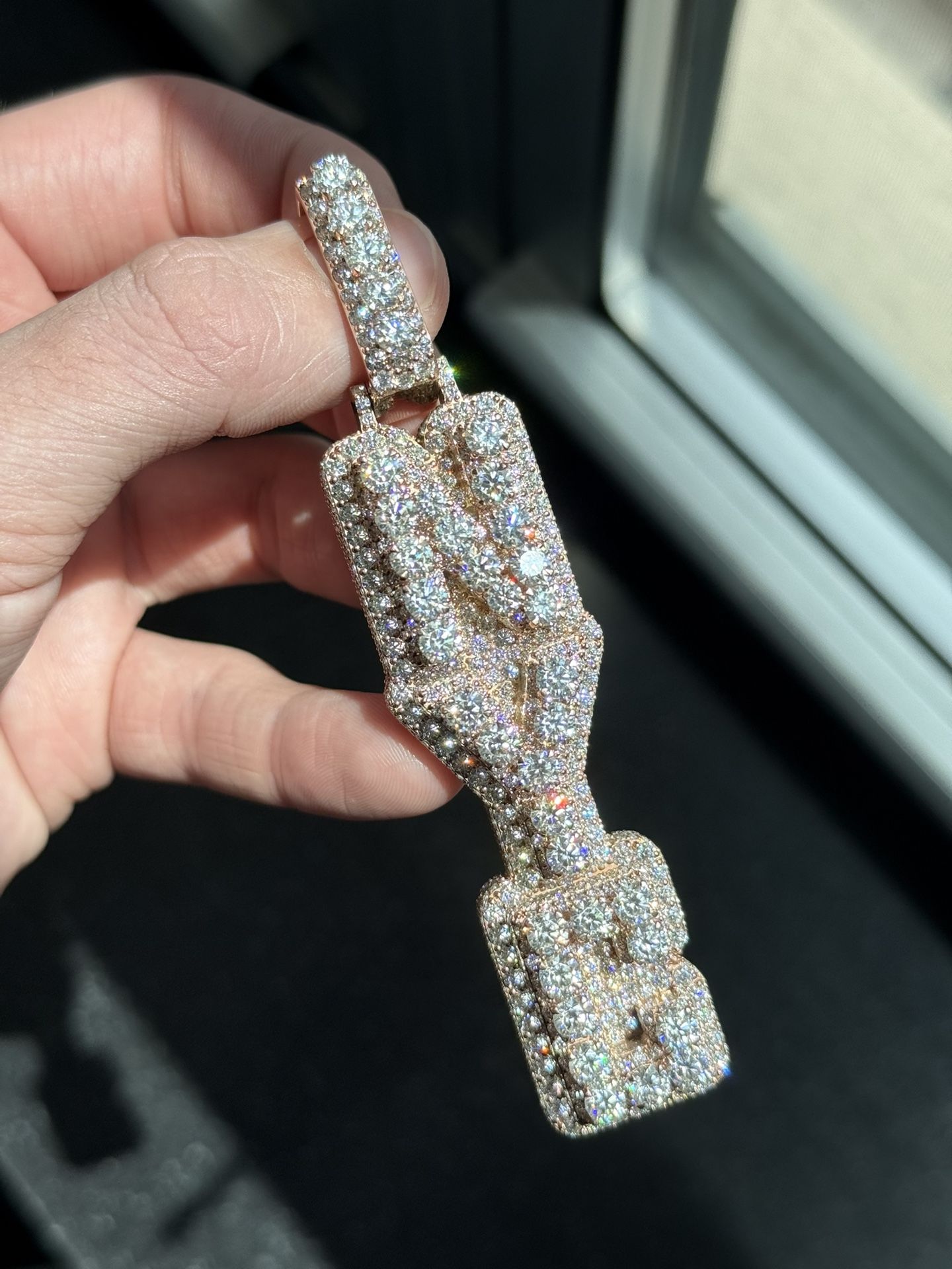 Moissanite Custom “NYC” Pendant