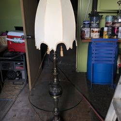 Floor lamp coffee table