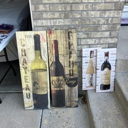 Wine Decorative Pictures 4 Total