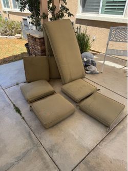 Out door chairs and lounge chair cushion
