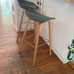 Two Bar Stools  by HAY