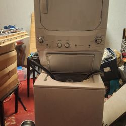 washer and dryer stack (GE)