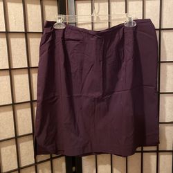 Plum stretch skirt