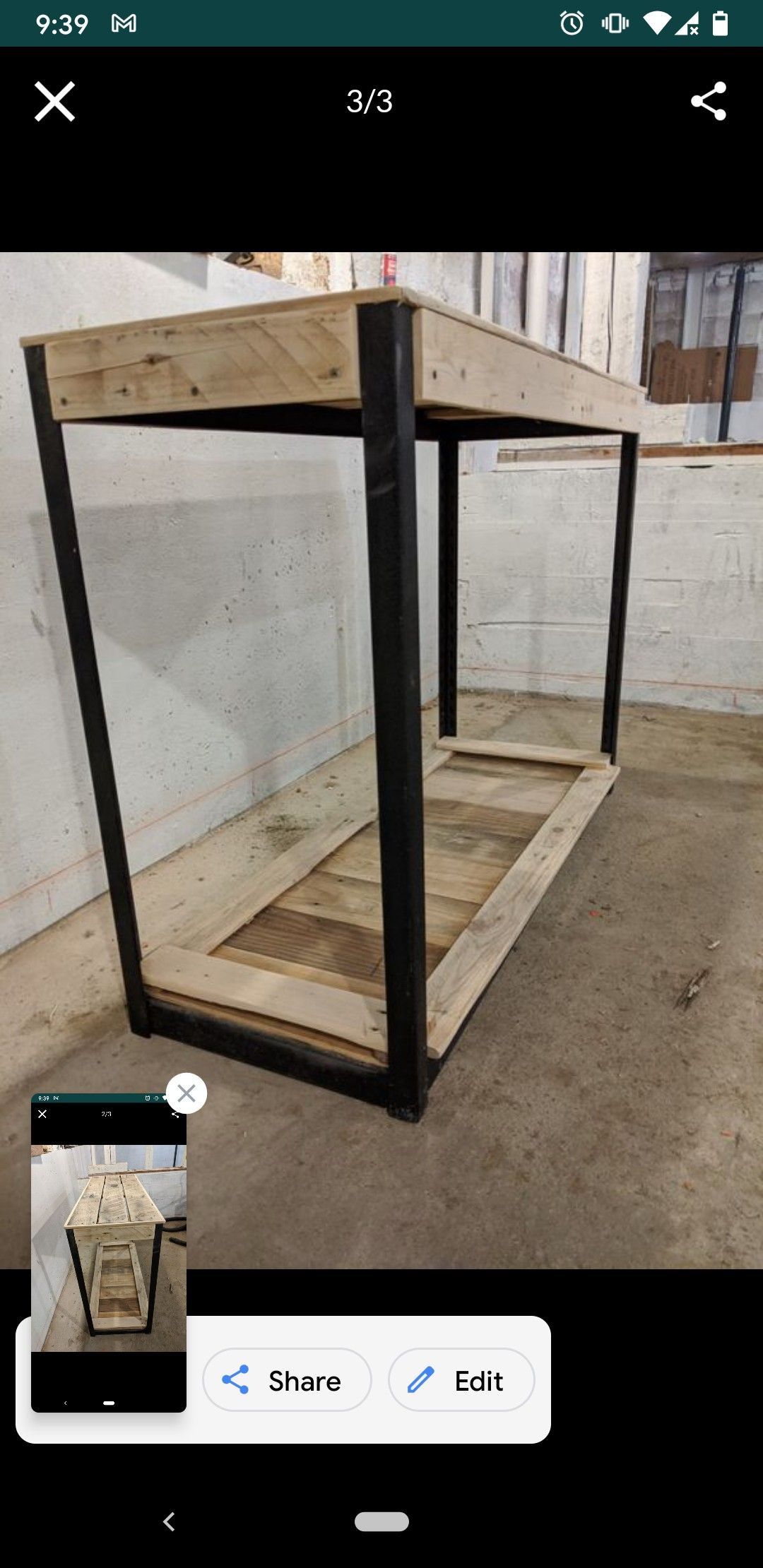 Industrial Shelf / Modern Kitchen Island