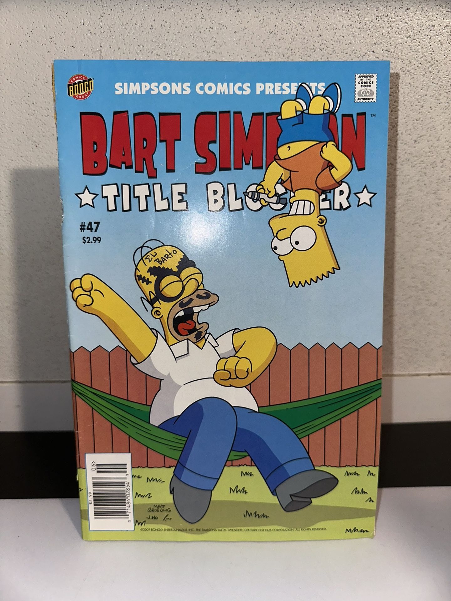 BART SIMPSON #47 BONGO COMICS BOOK MATT GROENING 2009 THE SIMPSONS - NM