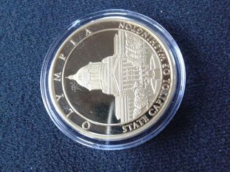 .999 silver 24 karat gold plated Coin