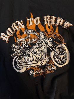 Born to Ride Biker Graphic T-Shirt