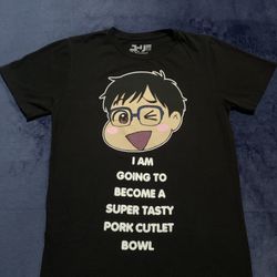 Crunchyroll Shirt Mens X- Small Black Tee Anime Yuri On Ice