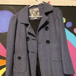 Short Purple Pea coat 