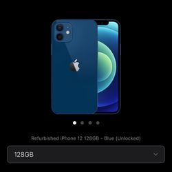 iPhone 12 Blue 128 Mg