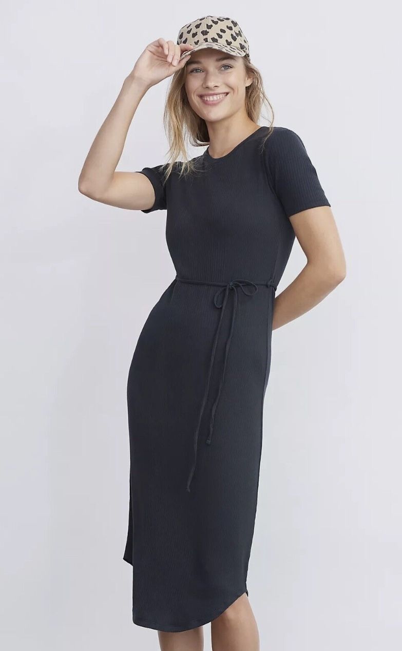 Saturday Sunday by Anthropologie Addy Ribbed Midi Dress