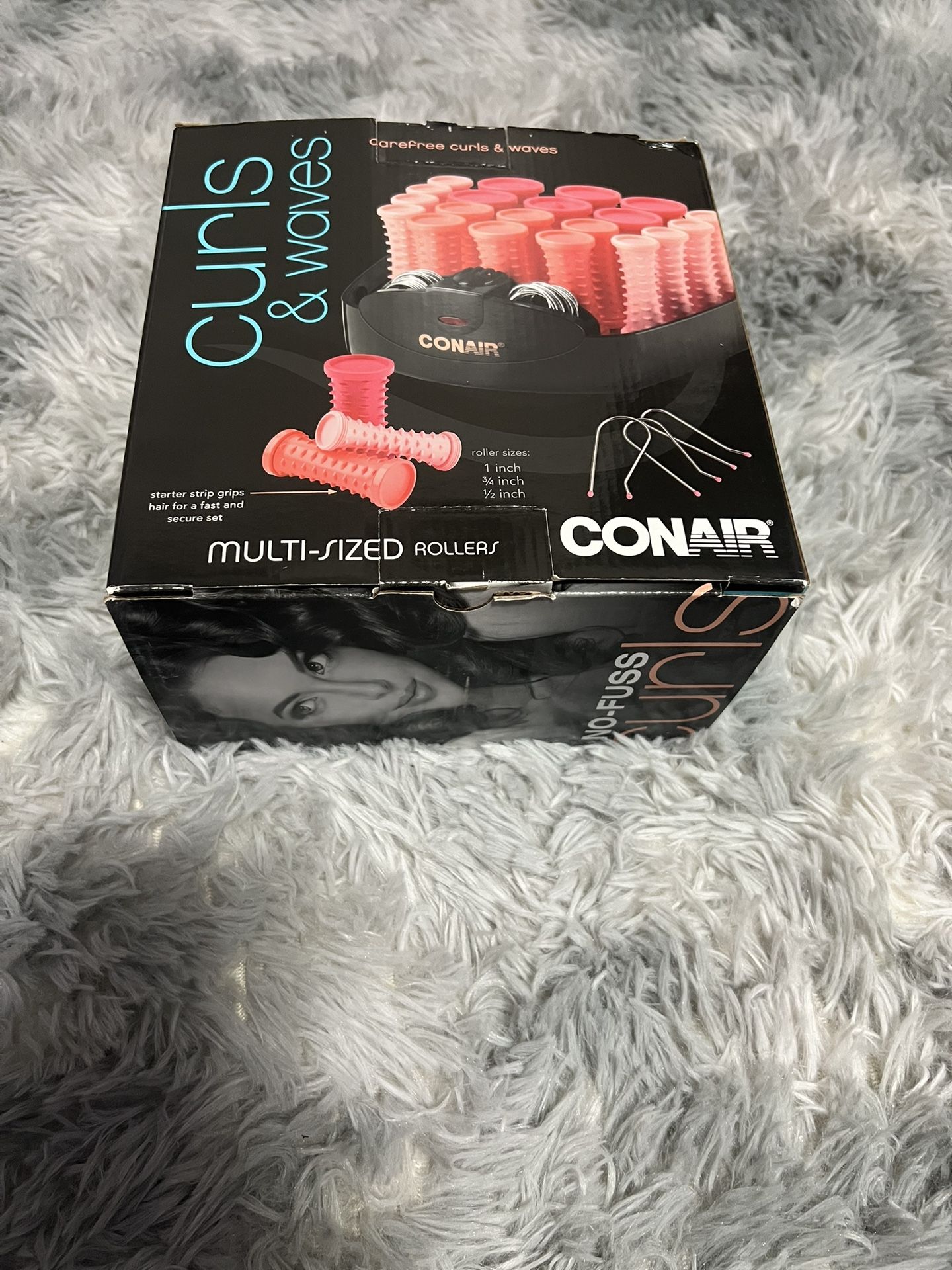 New With Tags Boxed Conair Compact Coral Electric Hair Hot Rollers