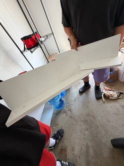 White Floating shelves (2) FREE