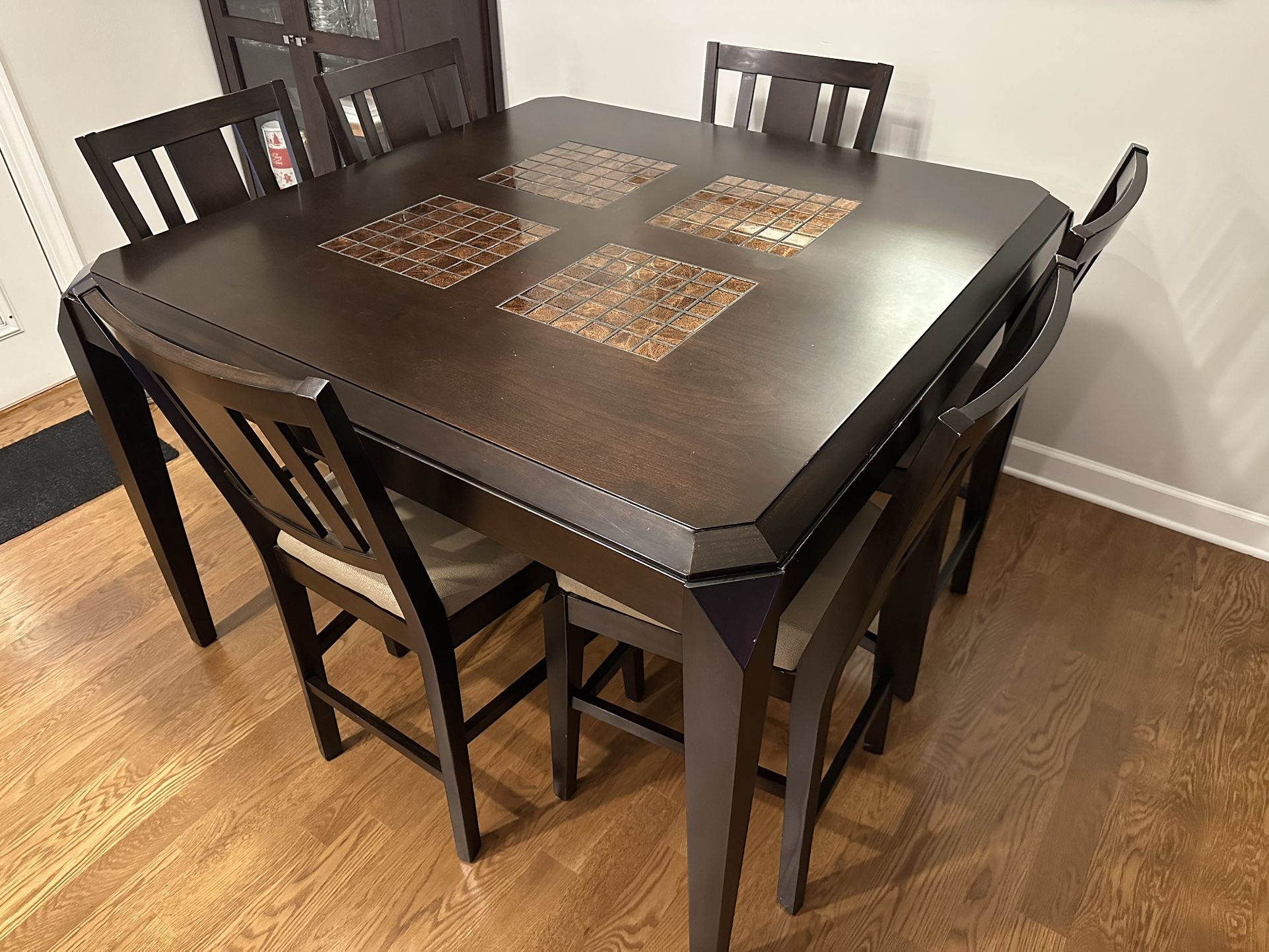 Square Dining Table - Bar Height