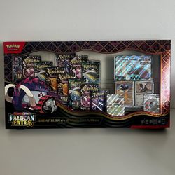 2025 Pokemon Scarlet & Violet Paldean Fates Great Tusk ex & Iron Treads ex Premium Collection Box