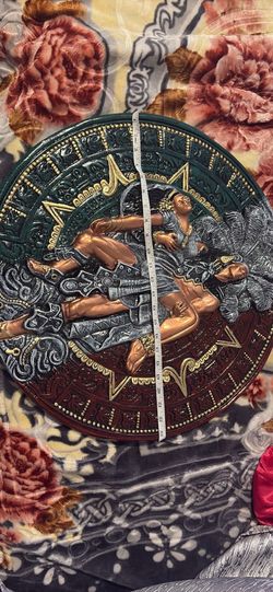 Aztec calendar warrior and princess